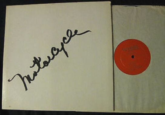 Bob Dylan Motorcycle red