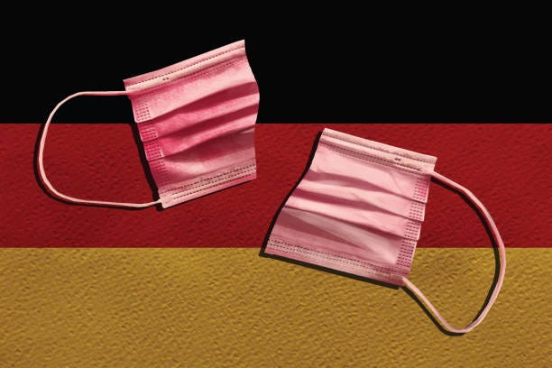 bildbanksillustrationer, clip art samt tecknat material och ikoner med stop wearing masks in germany - covid germany