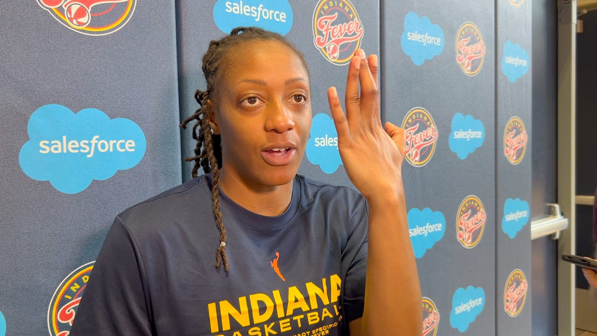 Inside Fever Camp: Clark Limited, Mitchell Playing Through Finger Injury, Roster Takes Shape