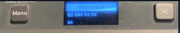 G#m7(b5)/E