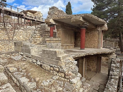 Photos of the Minoan Palace at Knossos
