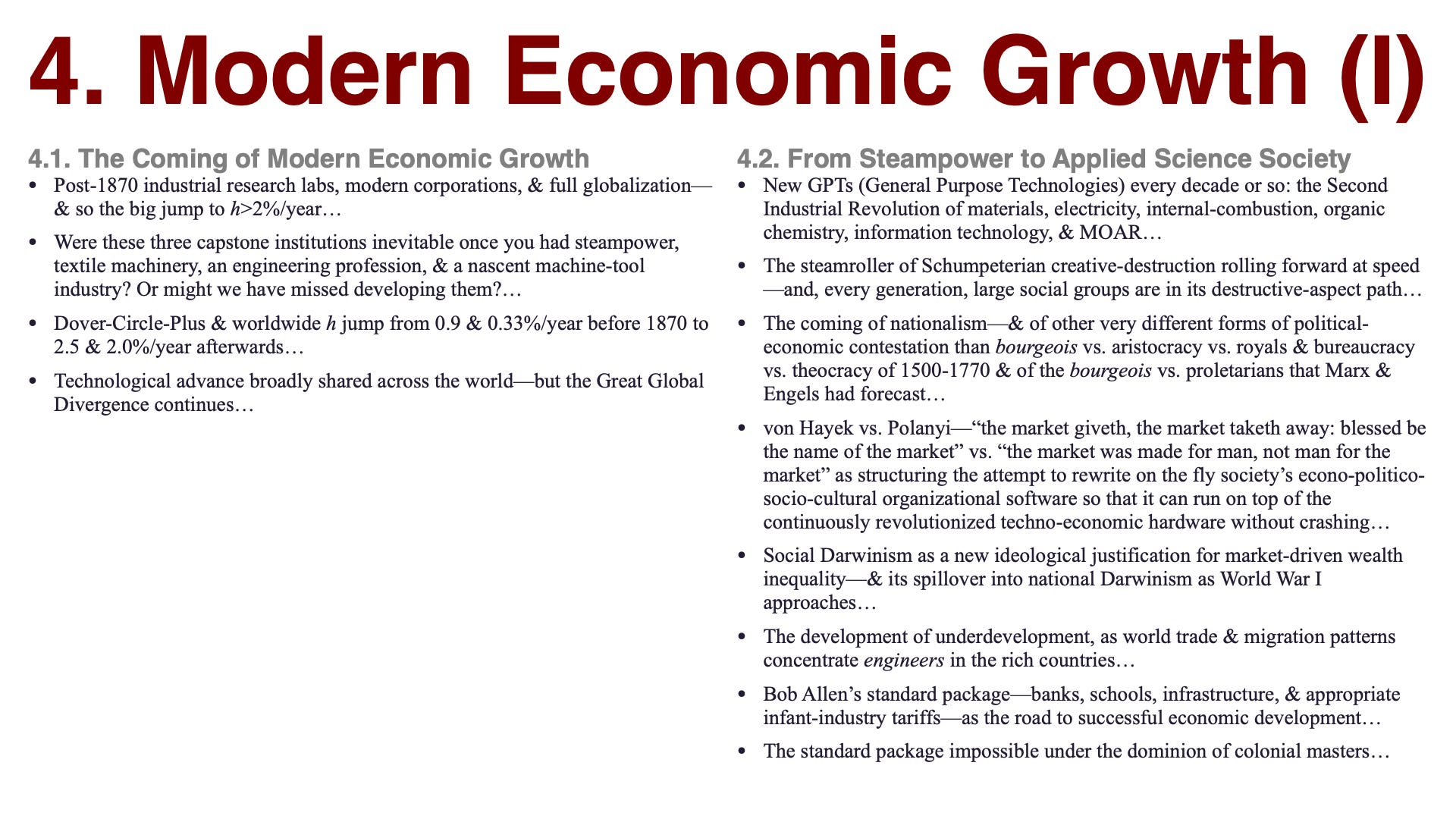 TWELVE SLIDES: The History of Economic Growth :: (Roughly) Seven