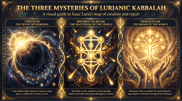 Title: The Three Mysteries of Lurianic Kabbalah - Description: The Three Mysteries of Lurianic Kabbalah
