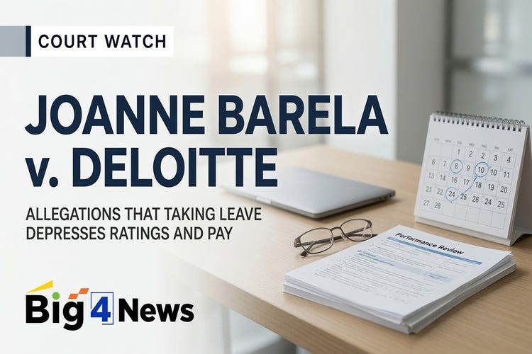 Deloitte offers parental leave. A lawsuit alleges employees who take it are penalized