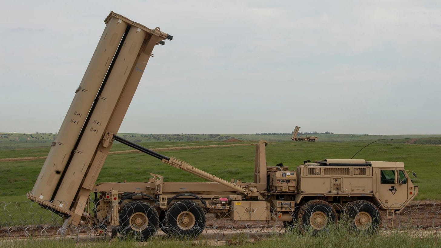 This US military file photo shows a US Army Terminal High Altitude Area Defense launching station in Israel on March 4, 2019. This US military file photo shows a US Army Terminal High Altitude Area Defense launching station in Israel on March 4, 2019.