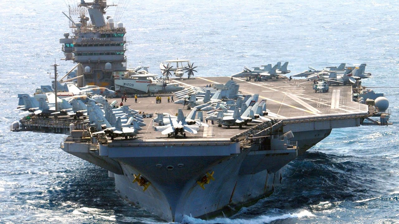 Super Aircraft Carrier • USS Abraham Lincoln Conducts Flight Operations at Sea Super Aircraft Carrier • USS Abraham Lincoln Conducts Flight Operations at Sea