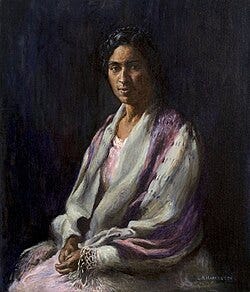 File:Miss Bailey with the African Shawl by Edwin Augustus Harleston.jpg