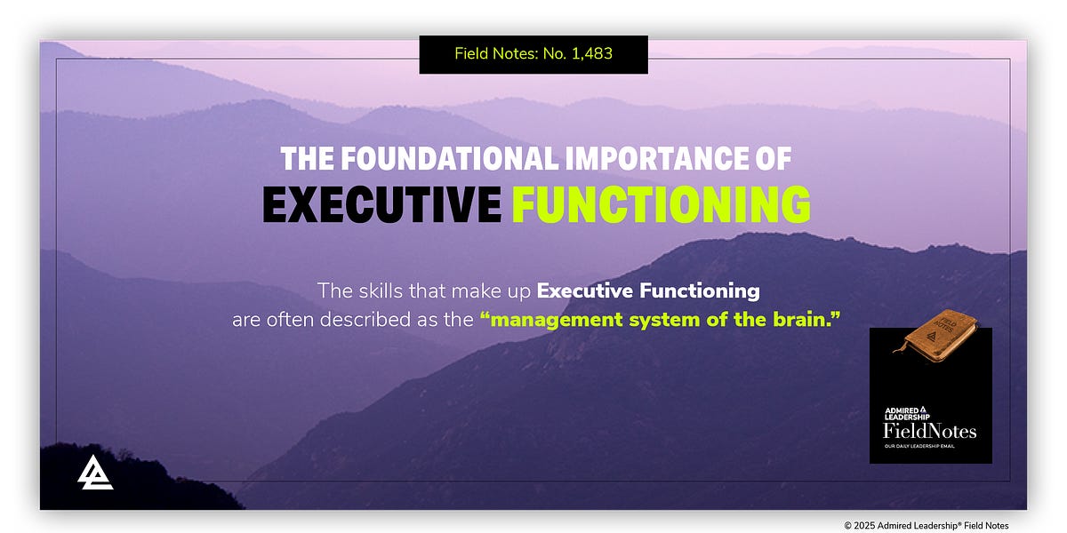 The Foundational Importance of Executive Functioning