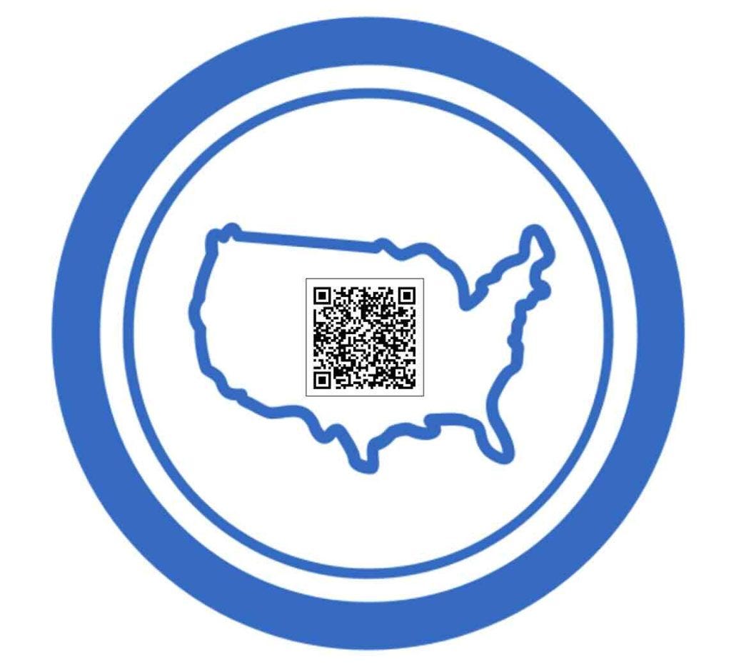Every State Blue QR Code