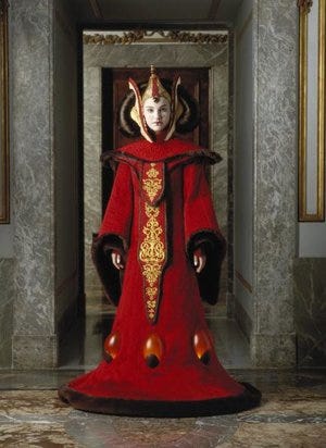Queen Amidala elaborate outfits