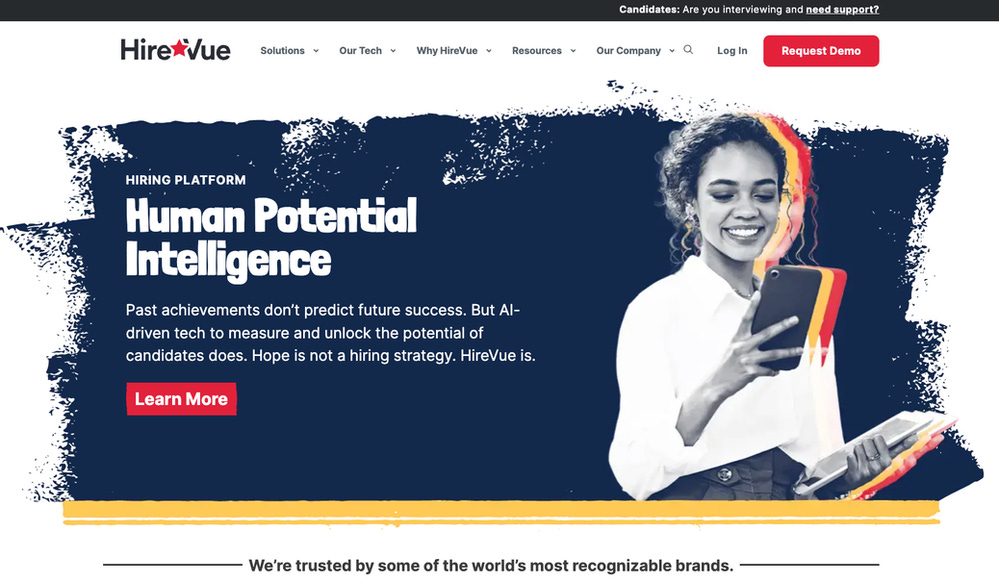 Ferramenta para RH baseada em IA: HireVue Ferramenta para RH baseada em IA: HireVue