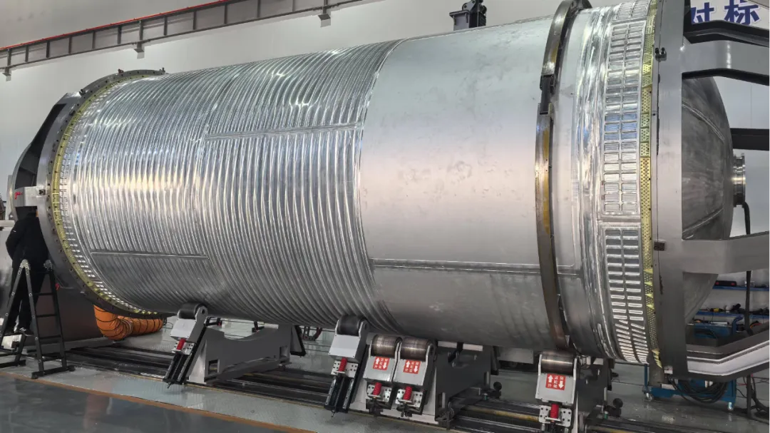 Kinetica-2’s second-stage kerosene tank at one of CAS Space’s facilities.