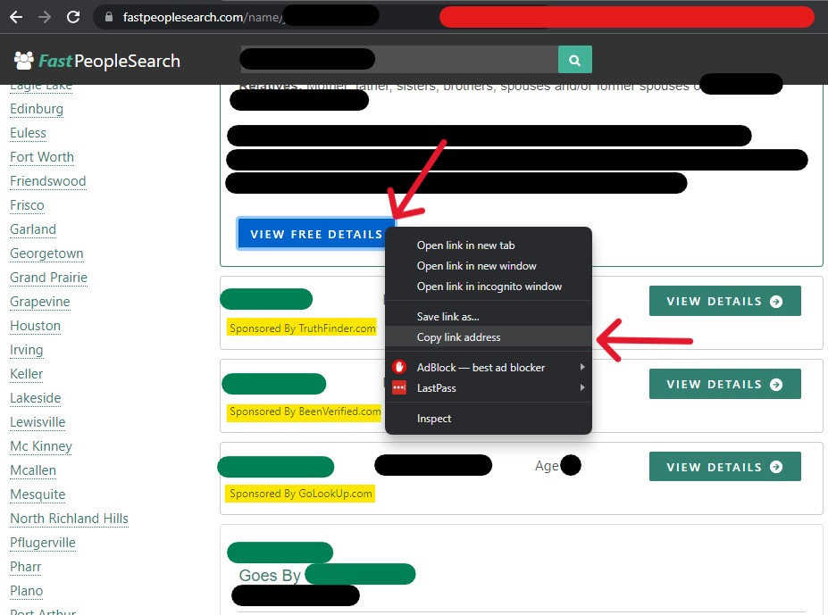 Opt out of FastPeopleSearch: Remove Personal Information Opt out of FastPeopleSearch: Remove Personal Information