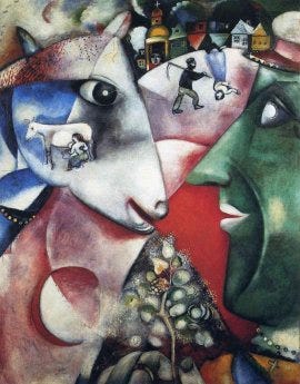 "I and the village" By Marc Chagall, courtesy of MarcChagall.net