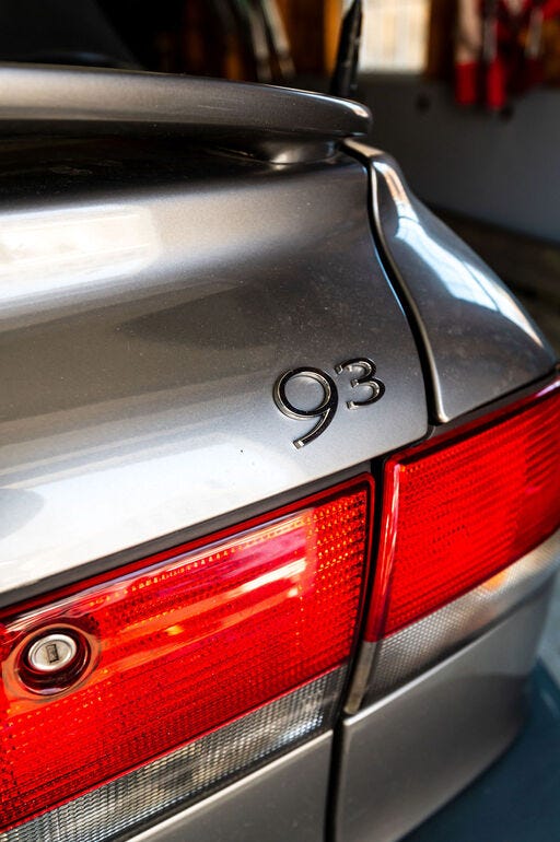 Saab 9-3 trunk emblem