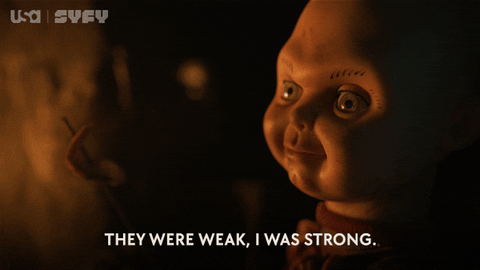 Usa Network Chucky GIF by SYFY Usa Network Chucky GIF by SYFY