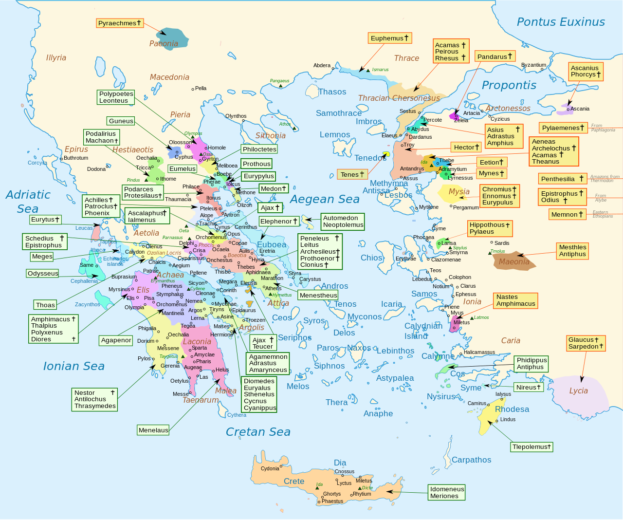 a map of Greece with labels where all the contingents in the catalogue of shops come from a map of Greece with labels where all the contingents in the catalogue of shops come from