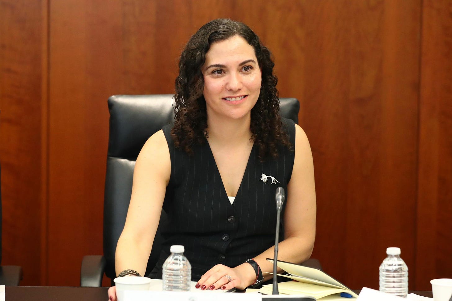 Andrea Marván Saltiel, titular de la nueva Comisión Nacional Antimonopolio, antes dirigió la Cofece. Foto: Marván en LinkedIn https://www.linkedin.com/posts/andrea-marvan-saltiel-10840240_acabo-de-rendir-protesta-ante-el-senado-de-activity-7384024063851065344-1KAy