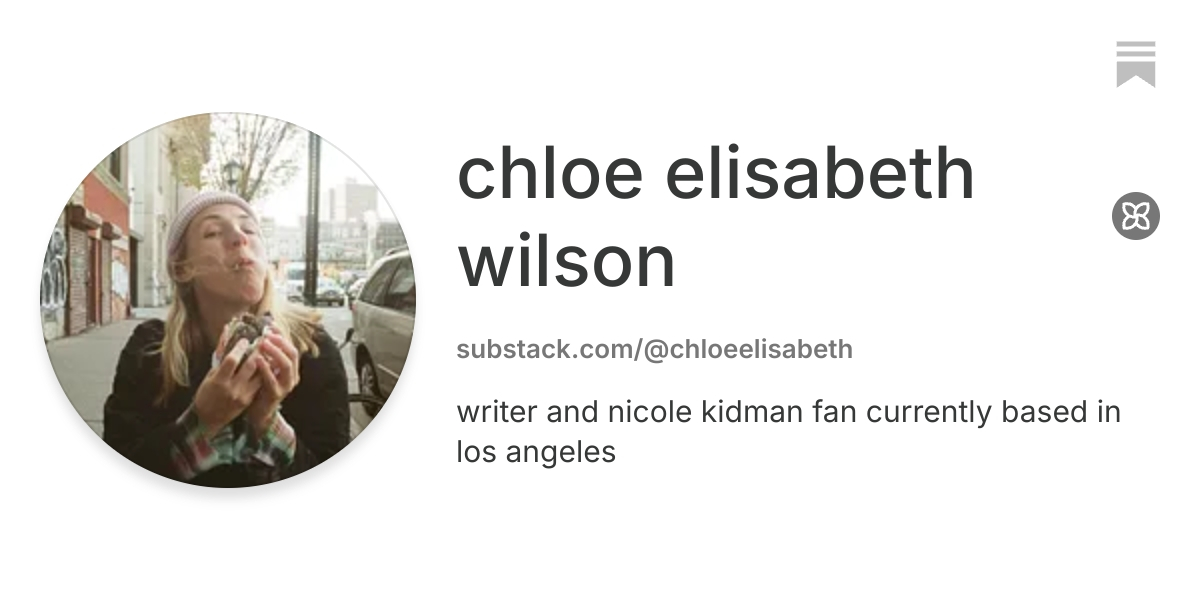 chloe elisabeth wilson | Substack