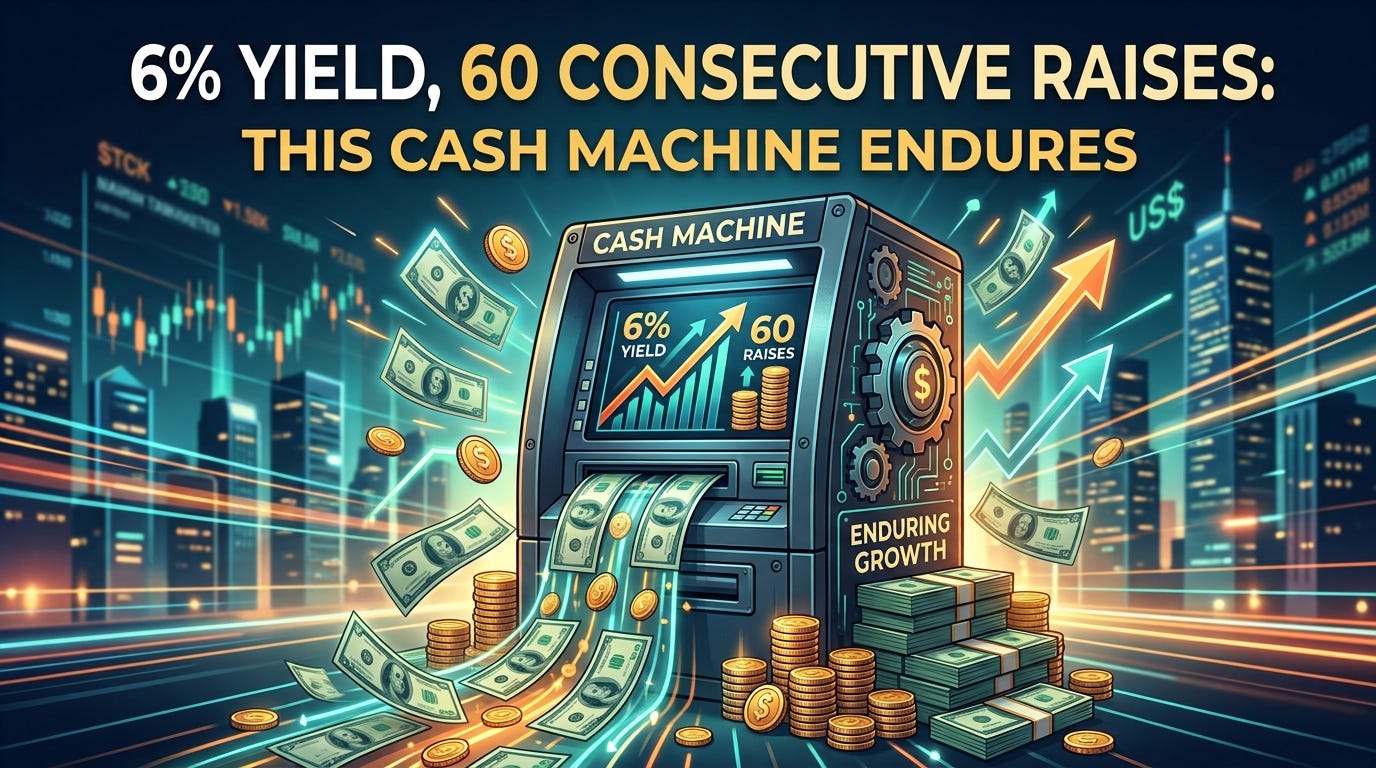 6% Yield, 60 Raises: This Cash Machine Endures