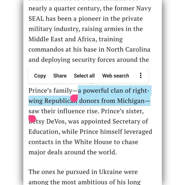 This is how we’re all gonna die, #Uranium from #DowChemical baby. 🤣 ☣ [#CIA in #Ukraine] Of course Erik Prince is from #Michigan. 🤦‍♂️ Nothing good, only #Corruption comes from Michigan.