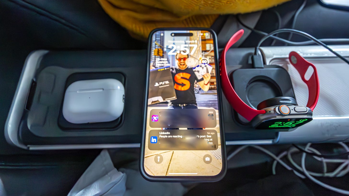 mophie 3-in-1 travel charger with MagSafe