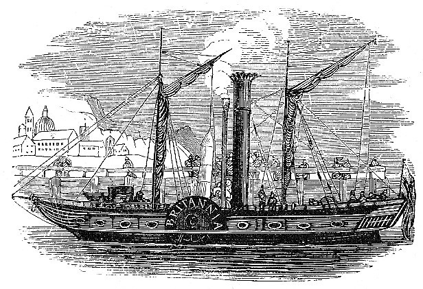 Early steamboat, 1833 | Early steamboat, 1833, English reade… | Flickr