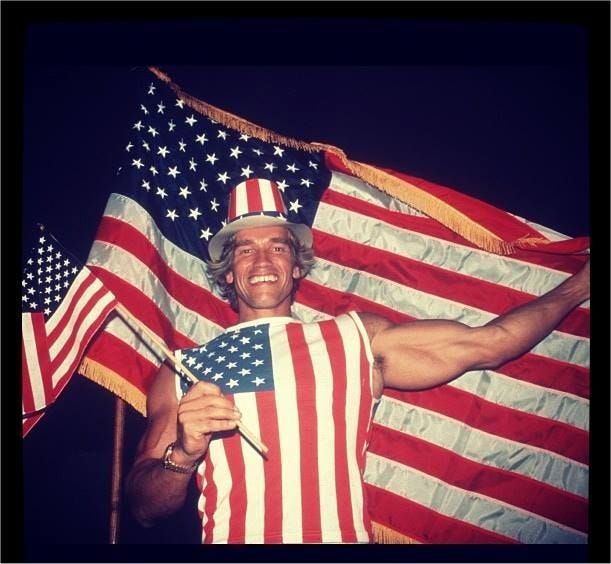 Arnold the day he became a citizen