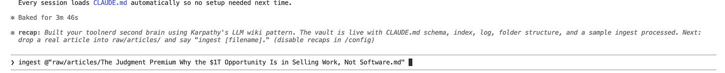 Run ingest for the clipped article