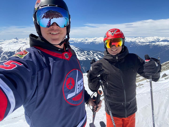 Feb 12 is always a ski day for me, and the beauties in my life always show up