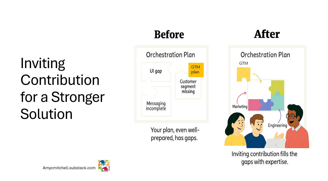 inviting contribution to close gaps in your product puzzle