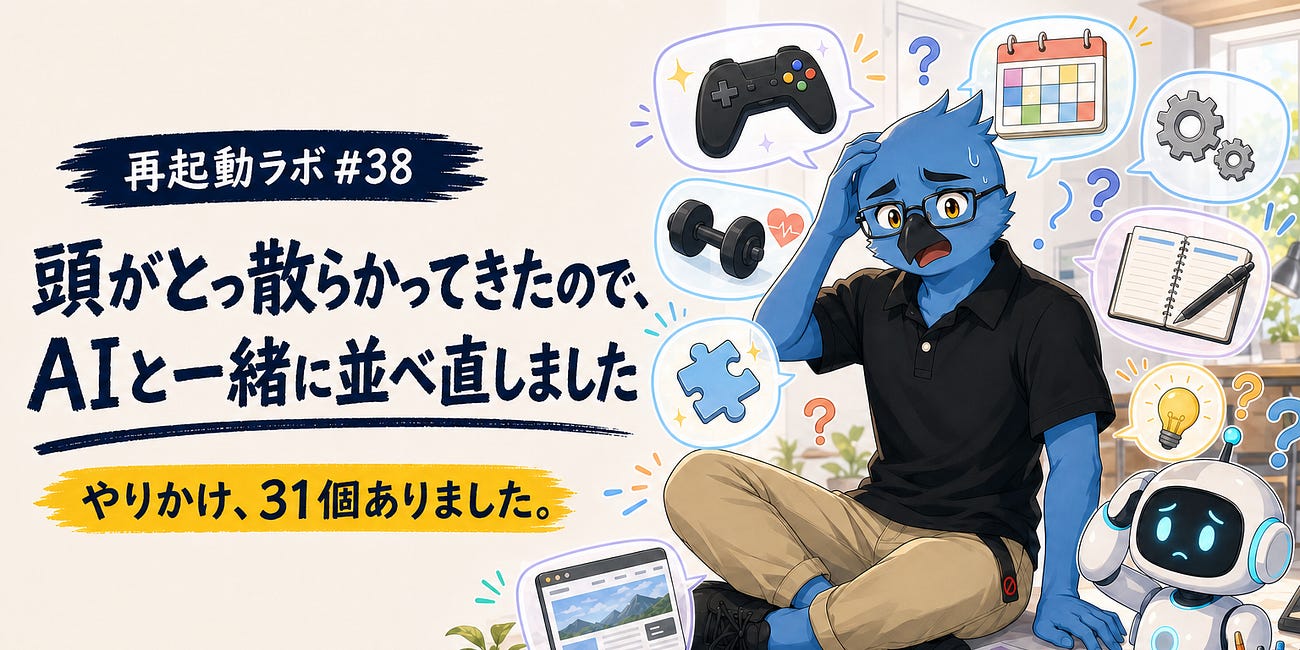 頭がとっ散らかってきたので、AIと一緒に並べ直しました