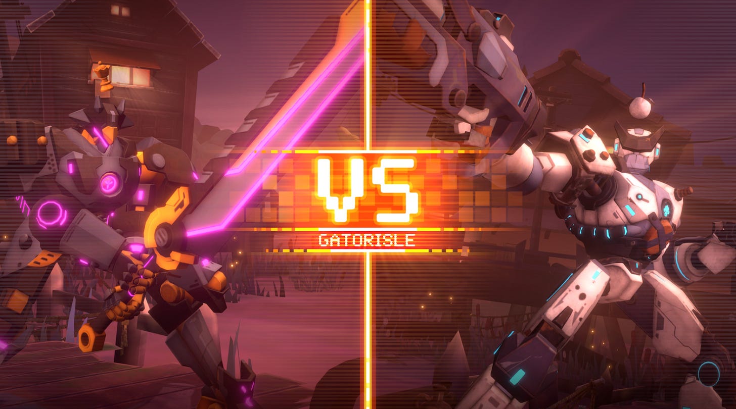still from fighter game wreck league by nway