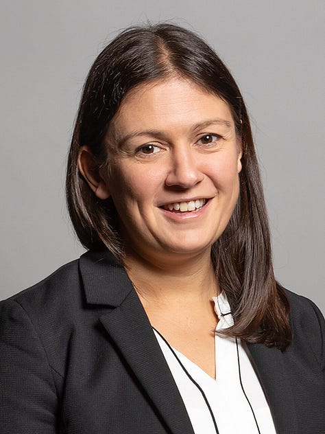 Official portraits of Harriet Harman, Yvette Cooper, and Lisa Nandy.