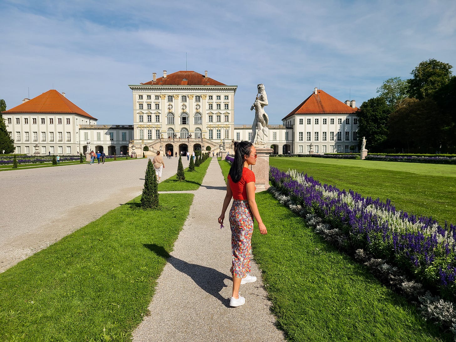 Schloss Nymphenburg outside back gardens