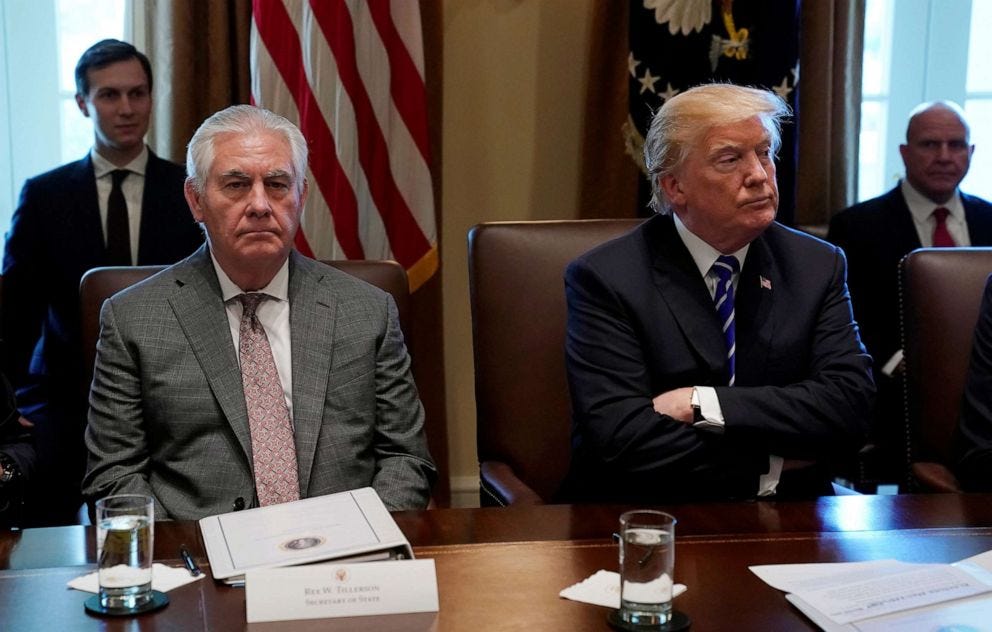Tillerson: Trump faced 'steep learning curve' on US-Russia policy,  immigration - ABC News