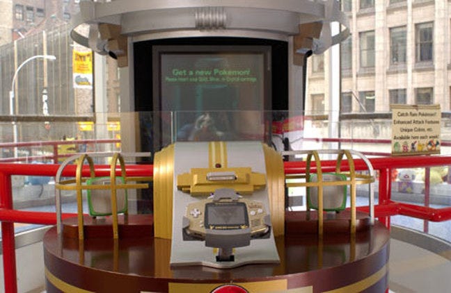 A photograph of the Gotta Catch ‘Em All!™ Station, that distributed event Pokémon to participants.