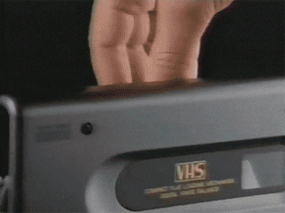 Fast-moving GIF of a VHS tape