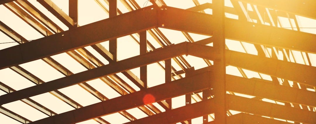 black metal canopy frame