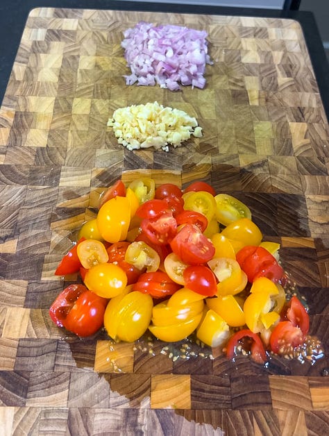 Gallery of different stages of the cooking process