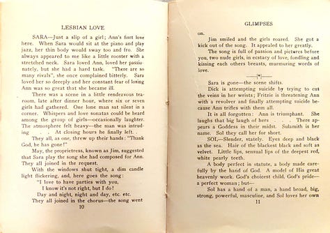 Lesbian Love, images from the only known copy