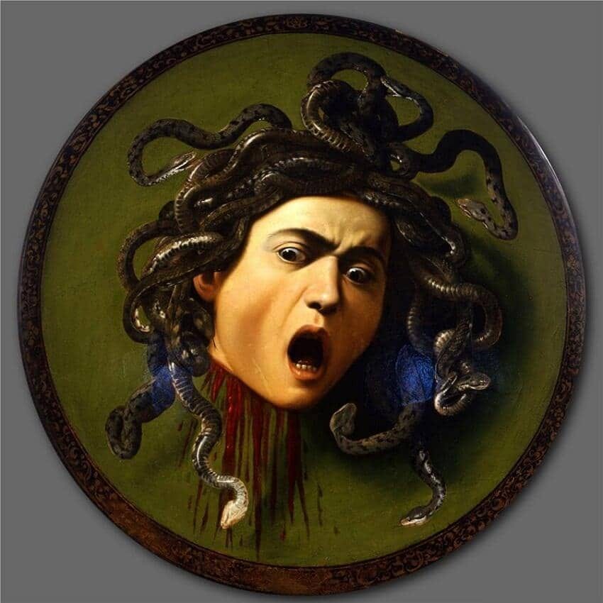 Medusa, 1597 by Caravaggio Medusa, 1597 by Caravaggio