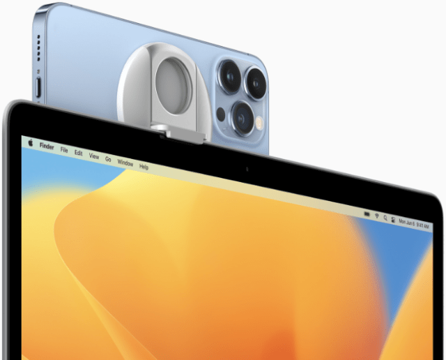 Continuity Camera lets users do things that were never possible before with a webcam. Continuity Camera lets users do things that were never possible before with a webcam.