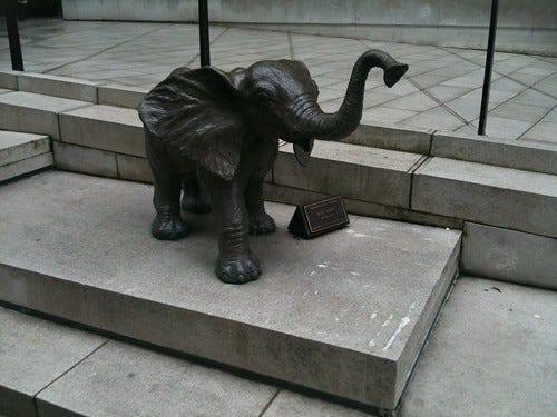 Bronze elephant statue Bronze elephant statue