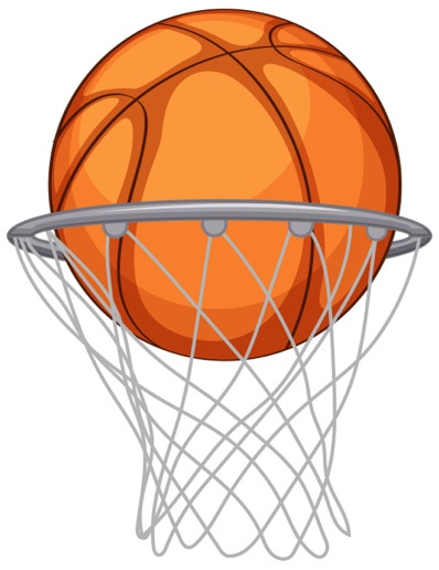 A basketball in a hoop

AI-generated content may be incorrect.