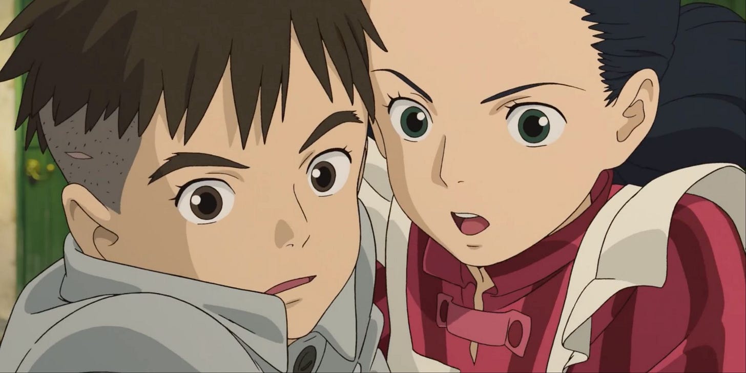 Mahito and Himi in The Boy and the Heron Mahito and Himi in The Boy and the Heron