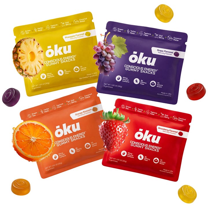 ōku founder Carolyn Hamlet and her Conscious Energy® gummies