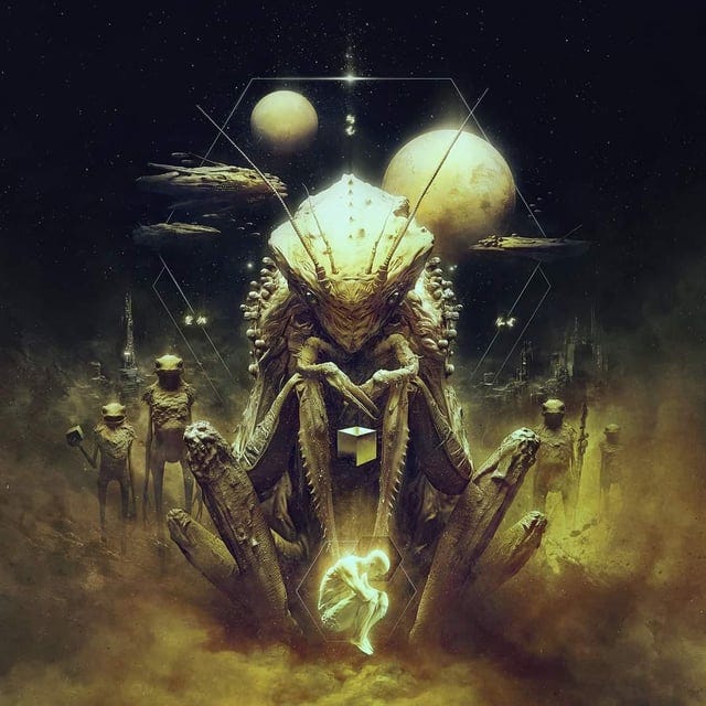 r/TheCaptivesWar - Carryx and Soft Lothark depictions on Polish book cover