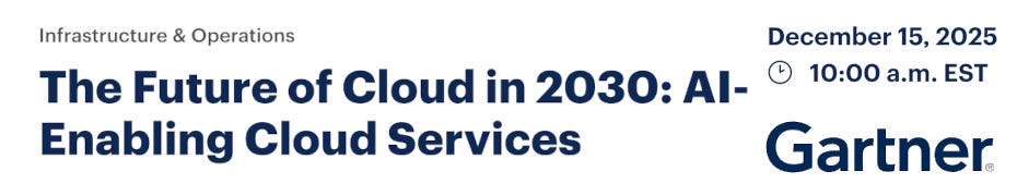 The Future of Cloud in 2030: AI-Enabling Cloud Services (Dec. 15th)