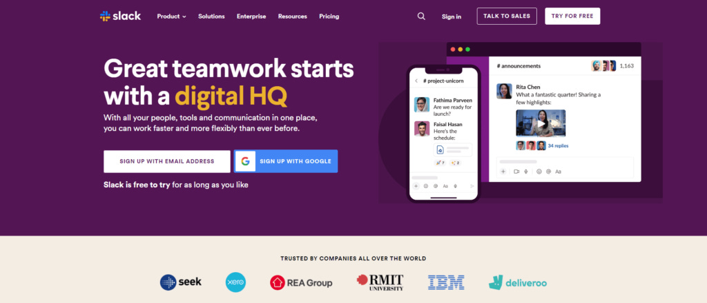 slack product growth